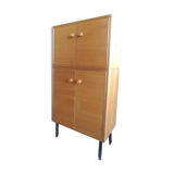 Clear wooden storage cabinet