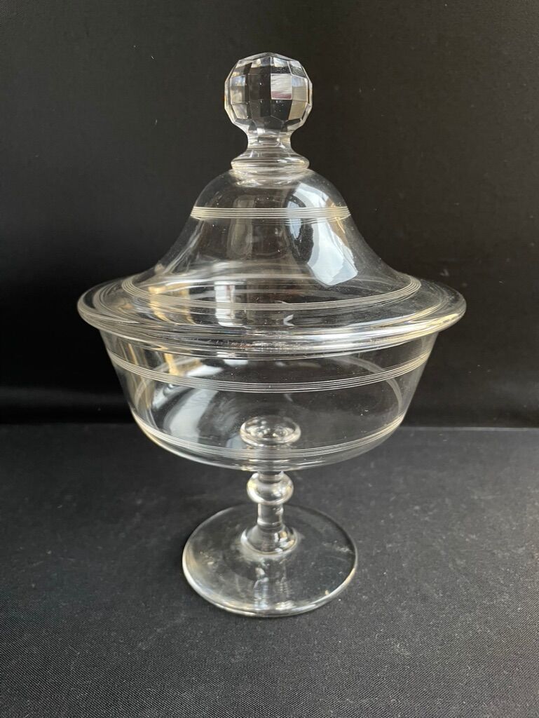 Compotier baccarat engraving nets