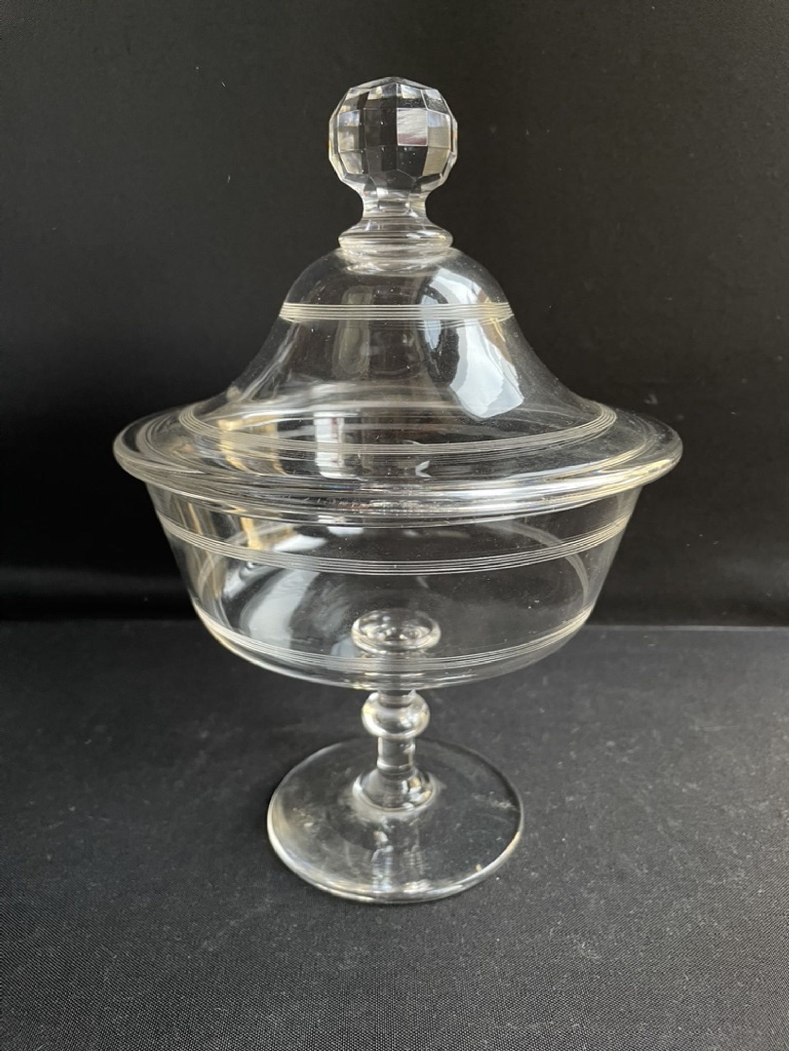 Compotier baccarat engraving nets