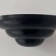 Paire d'applique vintage, ABS noir mat, Italie 1970.