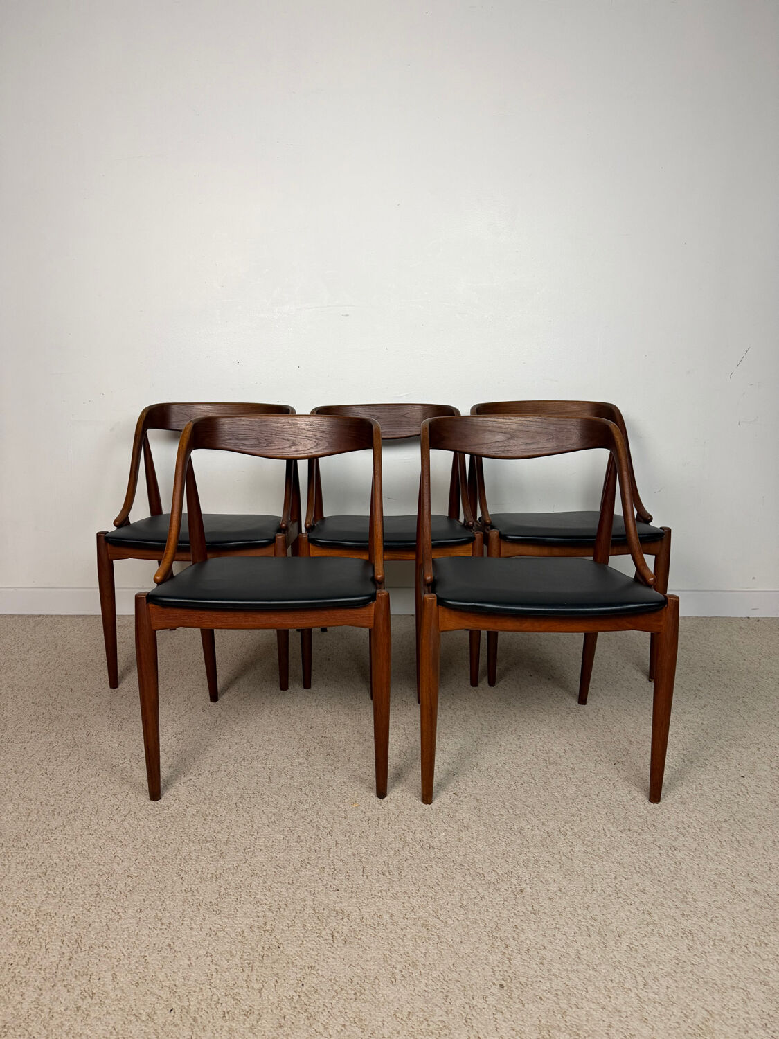 Scandinavian teak chairs – attributed to Johannes Andersen