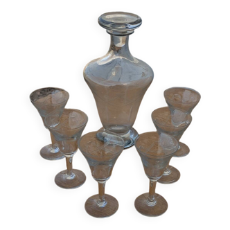 Carafe and glasses