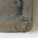 Plaque teaches A Rent in zinc 20s