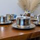 Antique stainless steel sugar bowl by Remy Letang