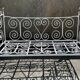 Lit banquette, wrought iron and copper, romantic Napoleonic III style, late 19th century.