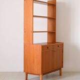 Vintage bookcase with storage compartment
