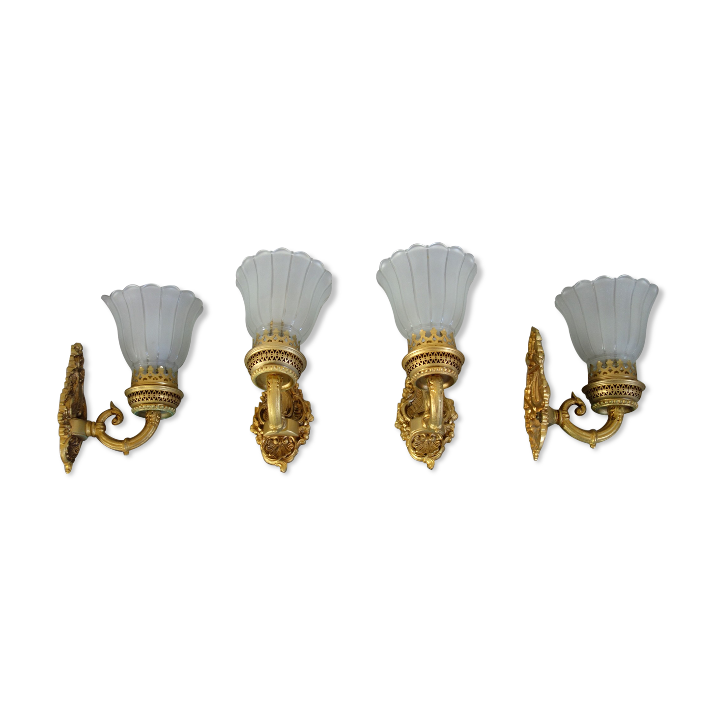 Pair of art deco/ vintage art nouveau wall lamps