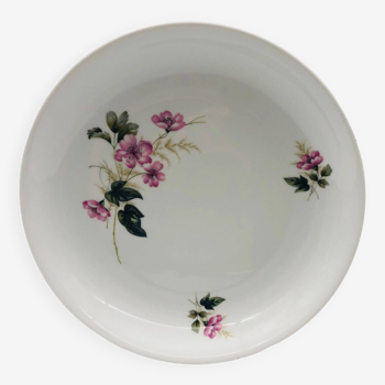 Round Serving Dish in Limoges porcelain, Chastagner