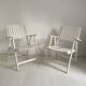 Pair of vintage 1960s folding garden chairs