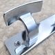 Vintage chrome wall coat rack with 3 hooks
