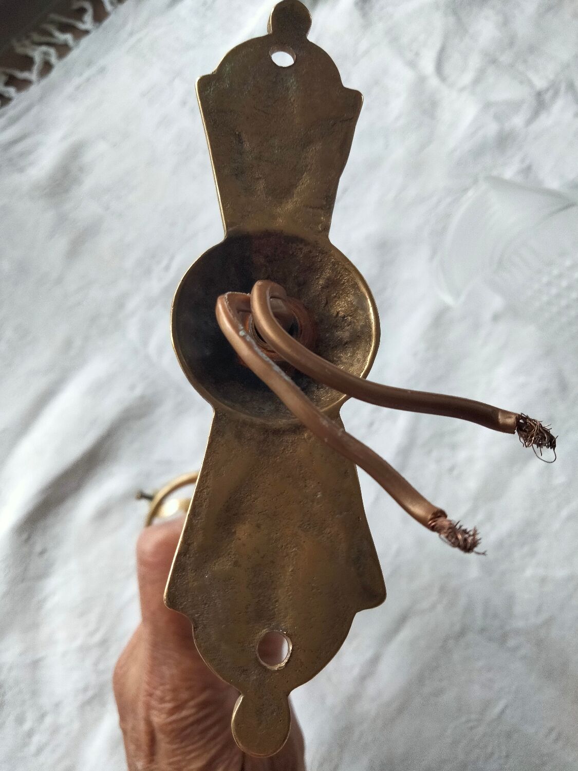 Bronze sconces