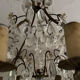 Antique Louis XV style chandelier with pendants – pair available.