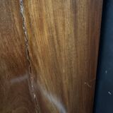 Empire style chest of drawers with 3 drawers and marble top - solid mahogany