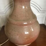 Vintage enamelled ceramic lamp base