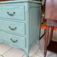 Commode style louis XV Verte