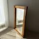 Large Danish pine wall mirror 1970s
