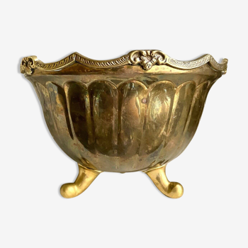 Cup, salad bowl in gilded brass