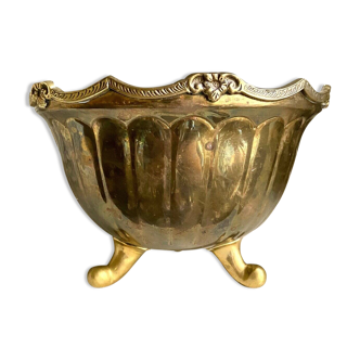 Cup, salad bowl in gilded brass