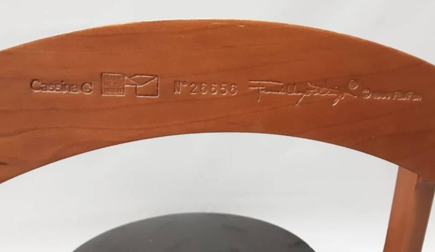 1 CASSINA office chair in cherry wood