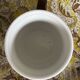 Set of 6 vintage brown glazed bistro coffee cups.