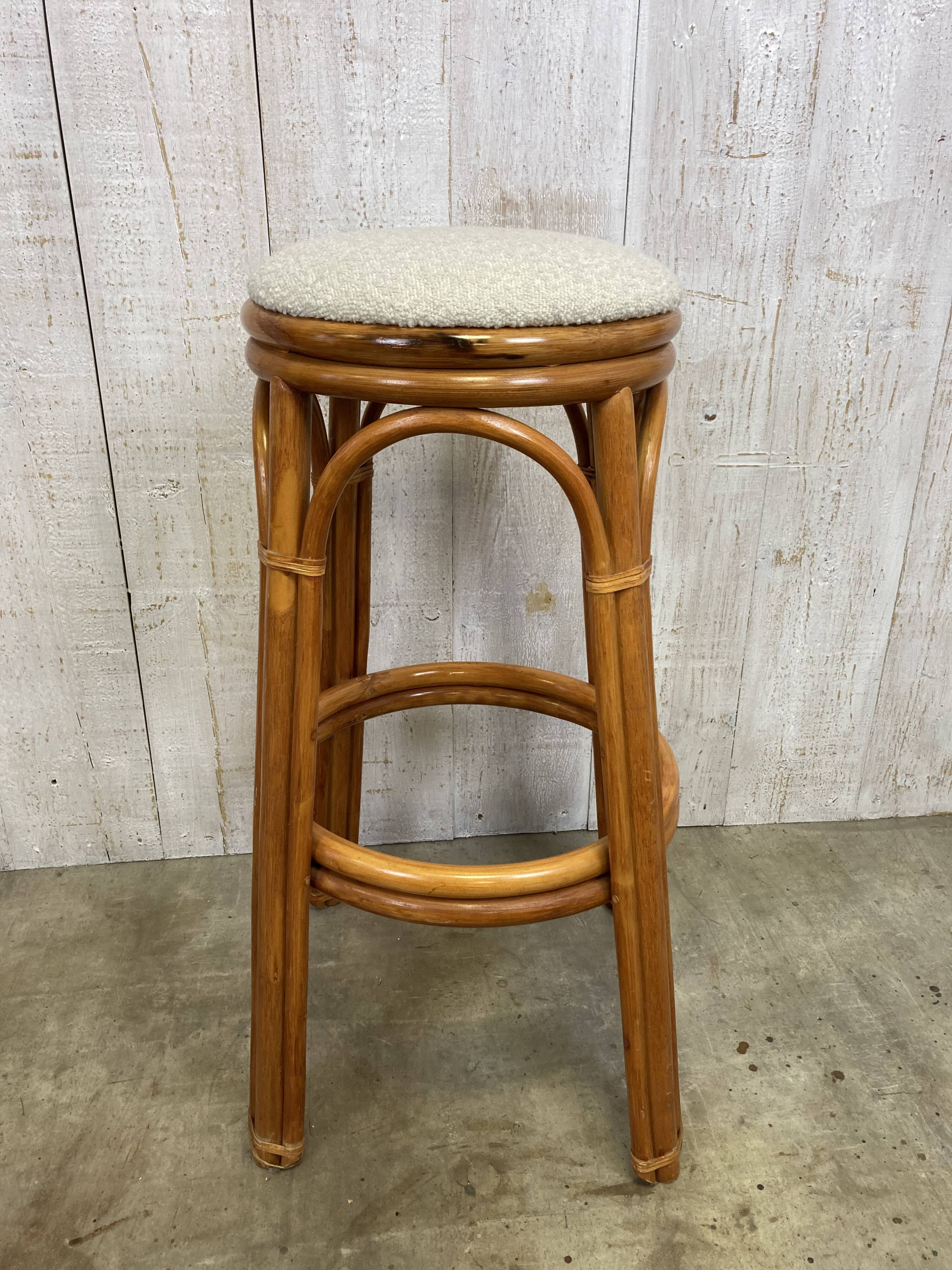 Rattan bar stool
