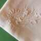 12 old damask linen napkins with a monogram