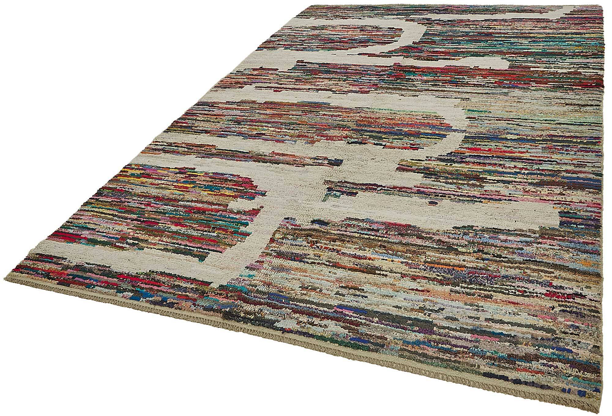Handwoven Turkish Recycled Boho Rug 210 cm x 322 cm