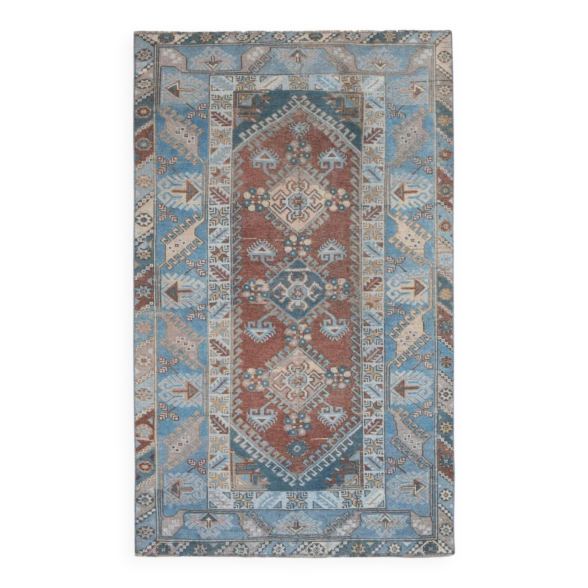 Vintage Turkish Oushak rug 117x186 cm
