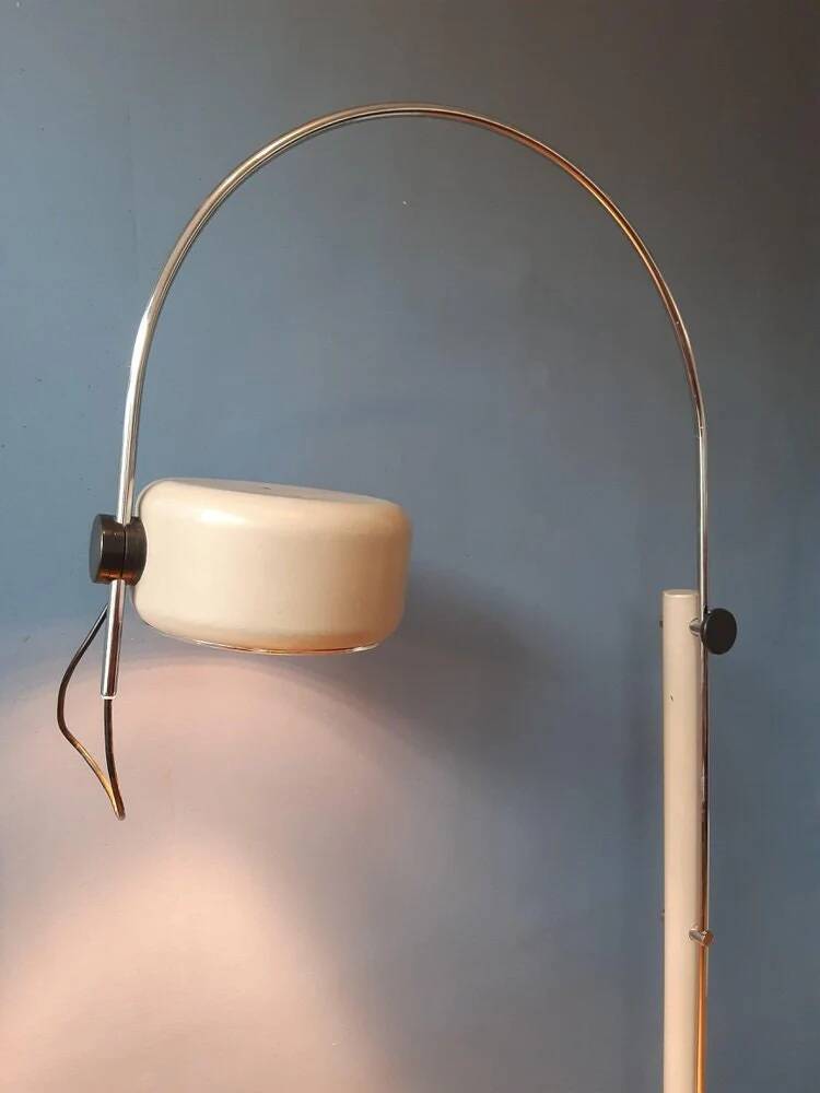 Mid-Century vintage arc floor lamp by Kaiser Idell/Kaiser Leuchten