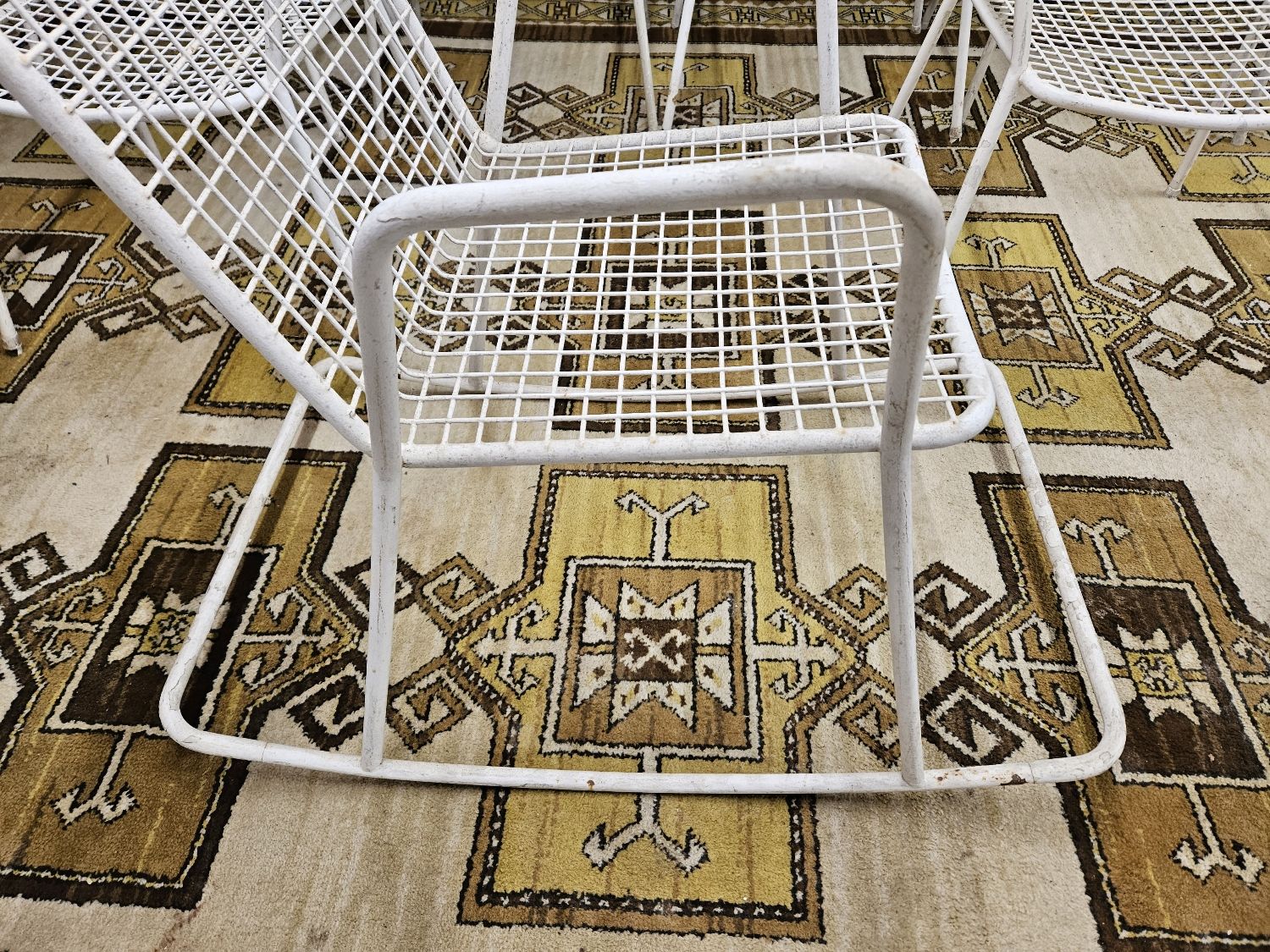 Set of 6 chairs and 1 rocking chair Rio by Emu 1960