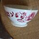 Bol sur pied fleur rouge Digoin Sarreguemines