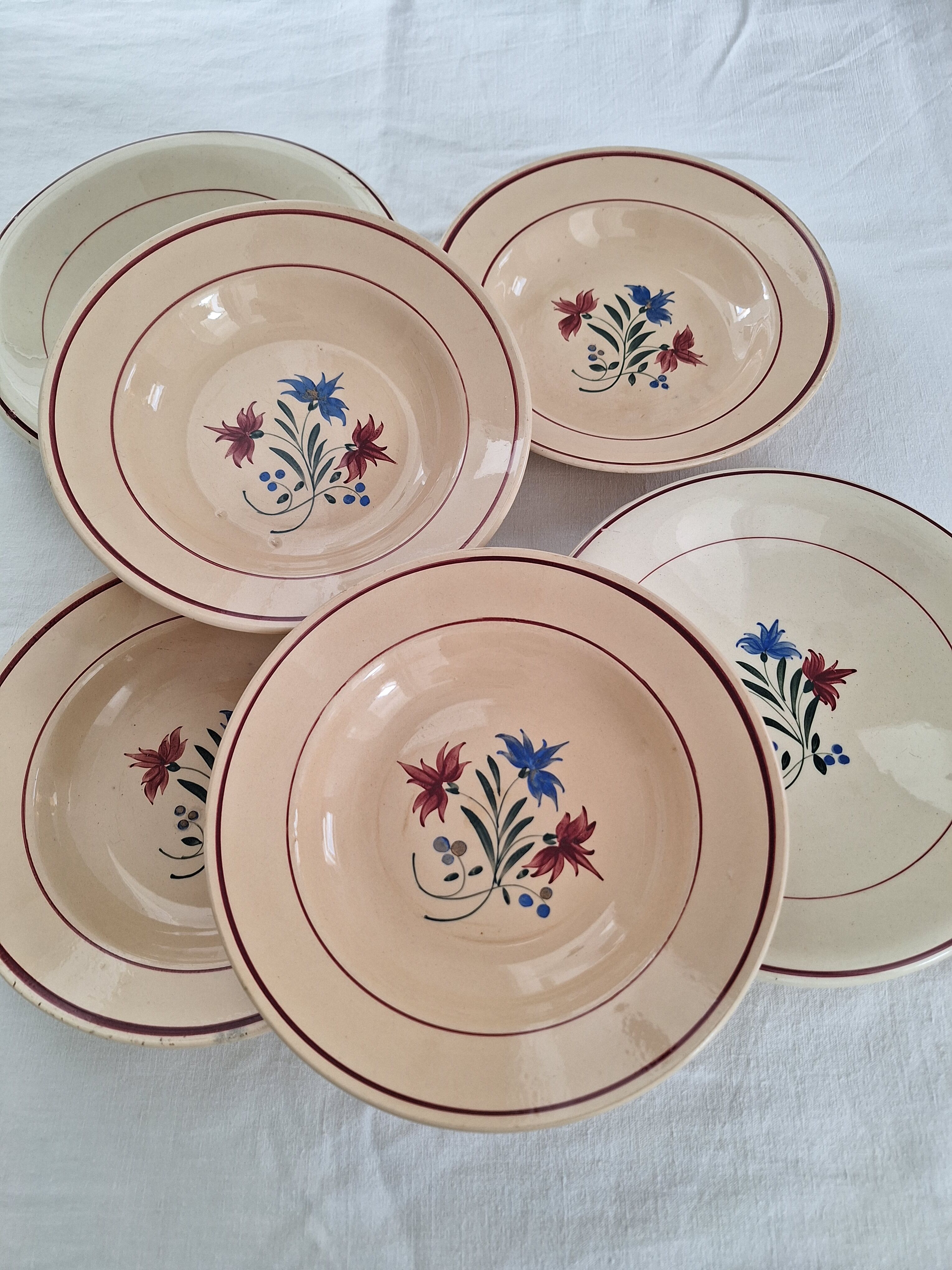 Vintage Luneville K&G plates