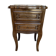 Antique Nightstand Louis XV Style Wood 2 Drawers Vintage #E294