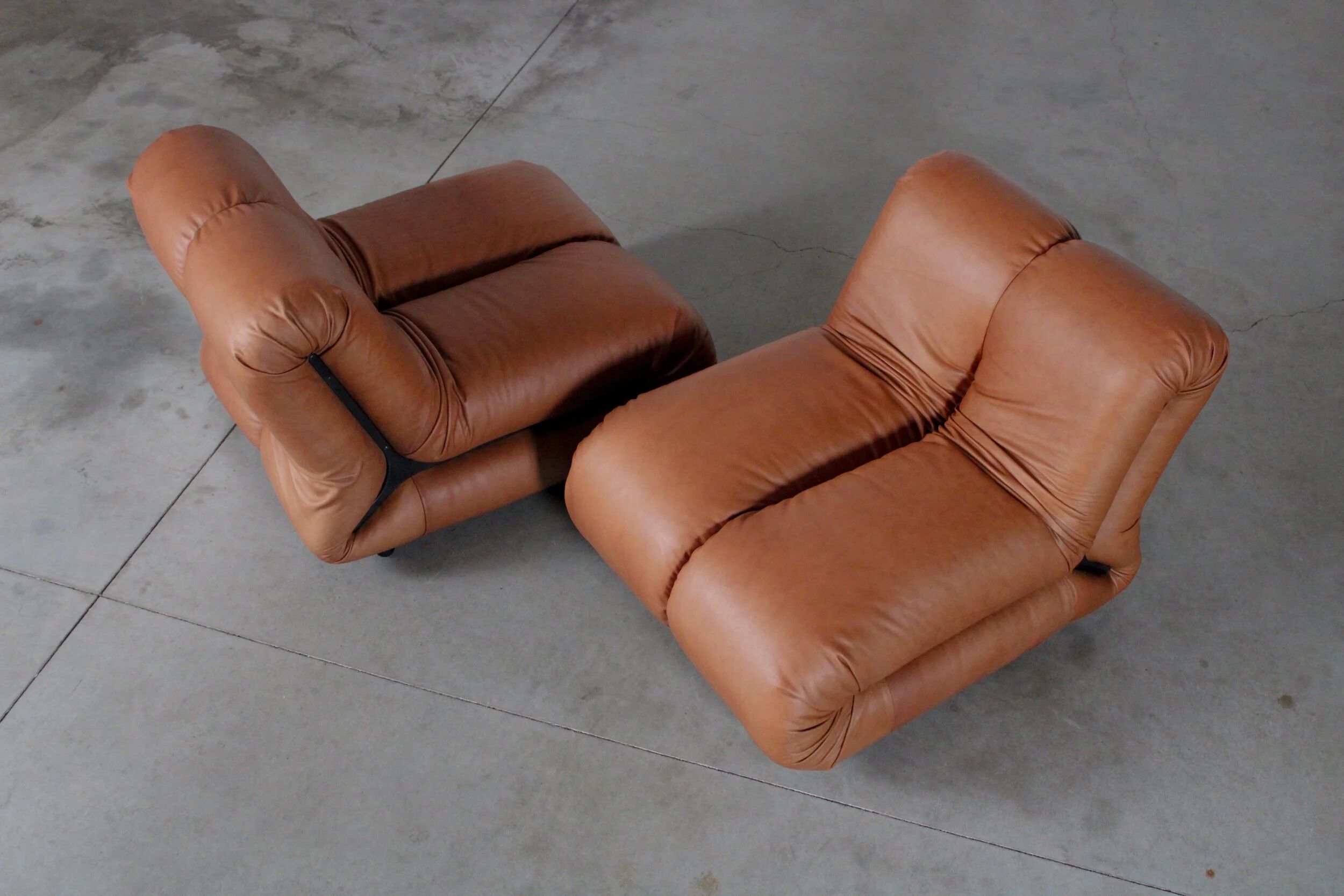 Pagru lounge chairs by Claudio Vagnoni for 1p - Italy 1970s