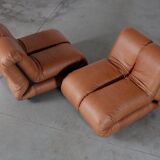 Pagru lounge chairs by Claudio Vagnoni for 1p - Italy 1970s