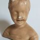 Buste de petit enfant en plâtre ancien