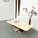 Travertine coffee table, Italy 1970
