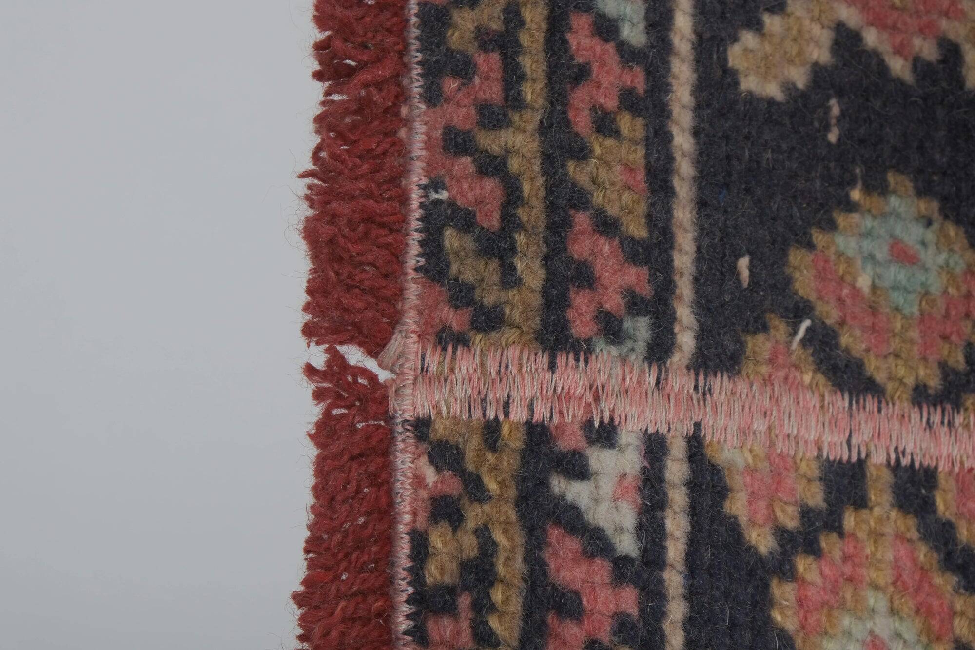 Vintage Turkish hallway rug 61x376 cm