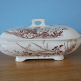 Iron earth vegetable bowl decorated with butterflies - Primrose model