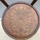 Bistro chair pyroengraved motif 1900 Art Nouveau