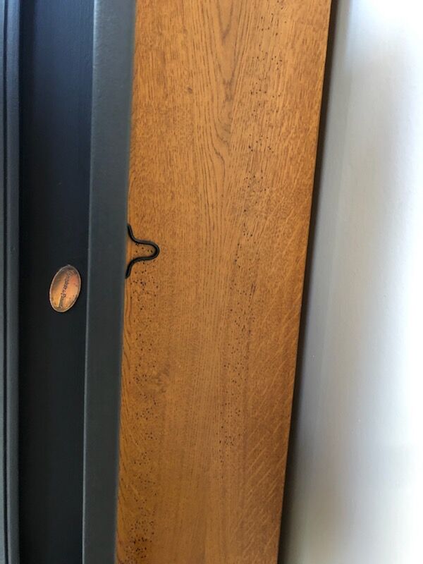 Wall coat rack with mirror