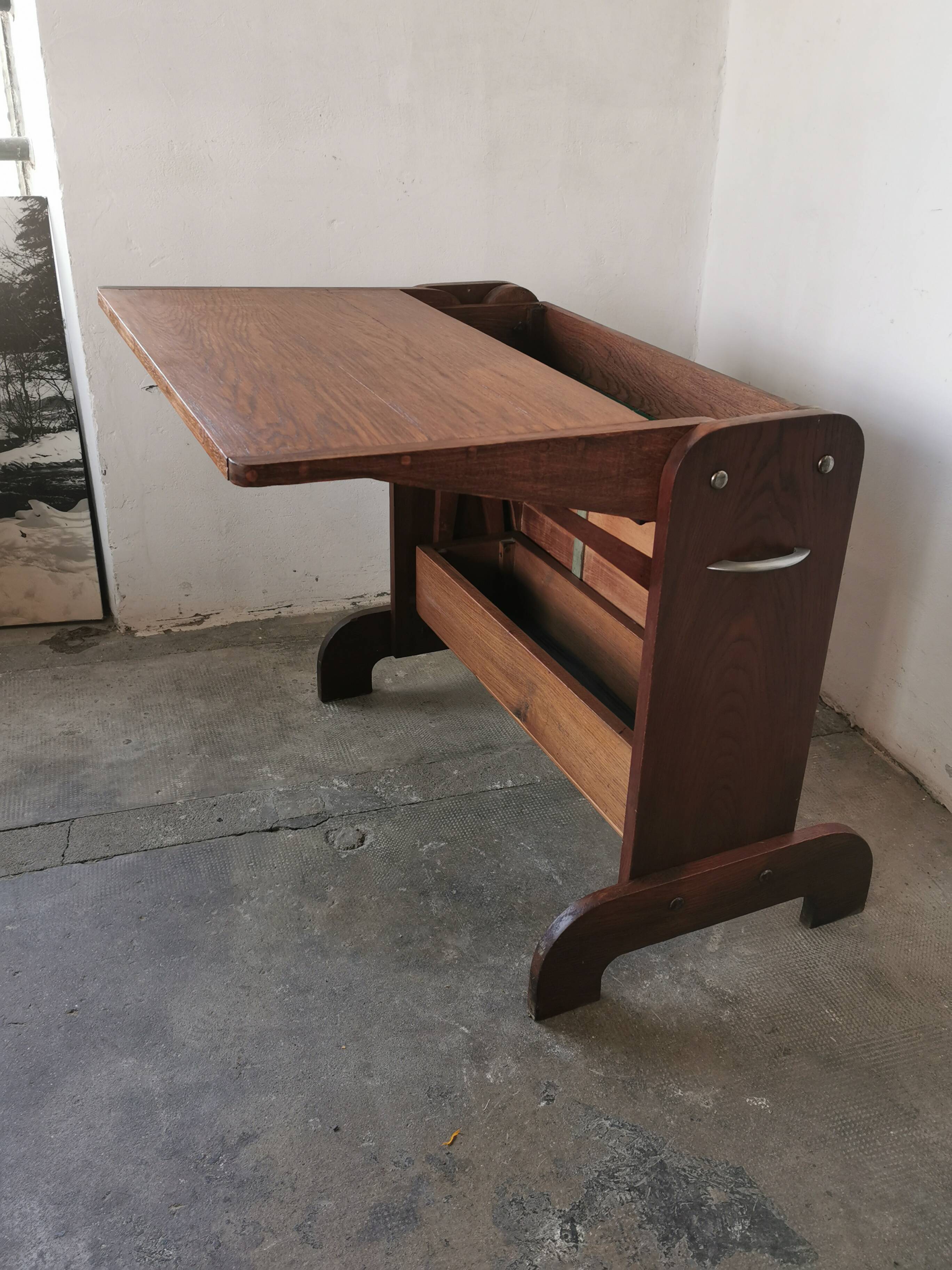 Double retractable desk 1950, Raclem