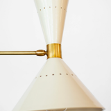 Asymmetrical chandelier sputnik white