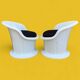 Paire de fauteuils Popptorp design K.& M. Hagberg pour Ikea 1990