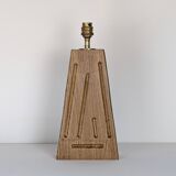 Solid oak lamp base