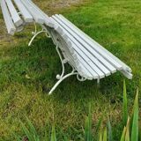 Old cast iron garden bench