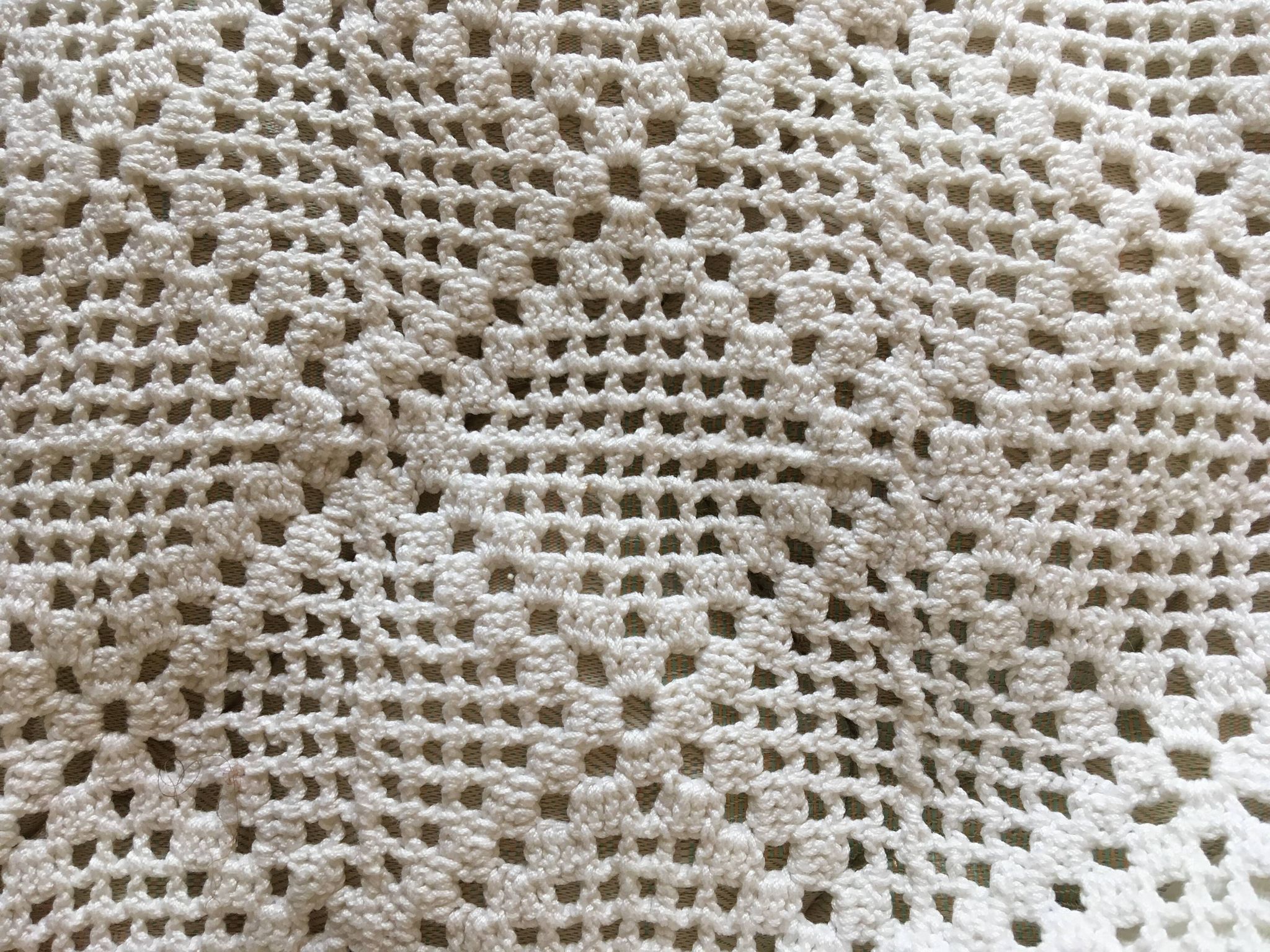 Couverture de carrés en crochet Fait Main