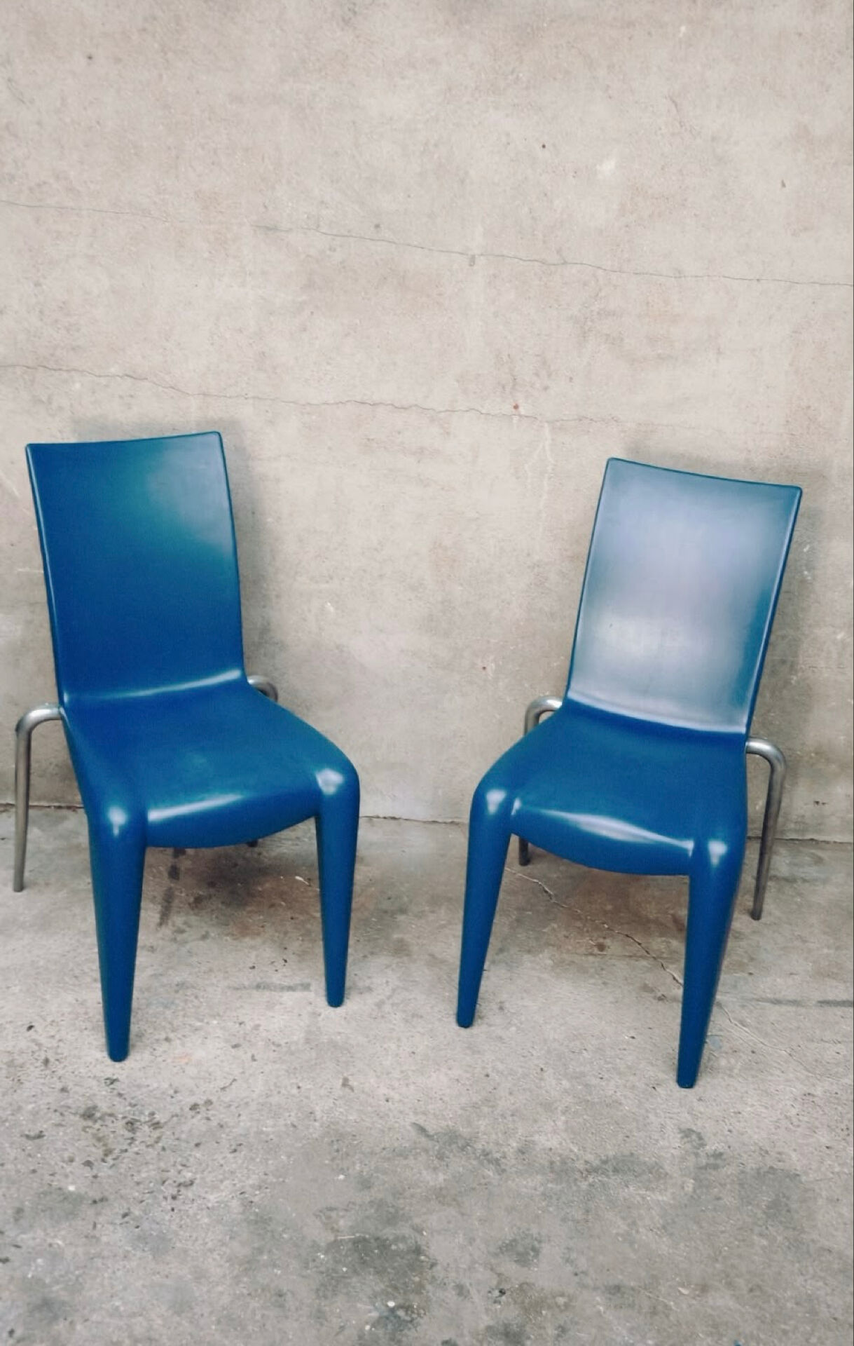 Set of 4 Louis 20 chairs by Stark for Vitra