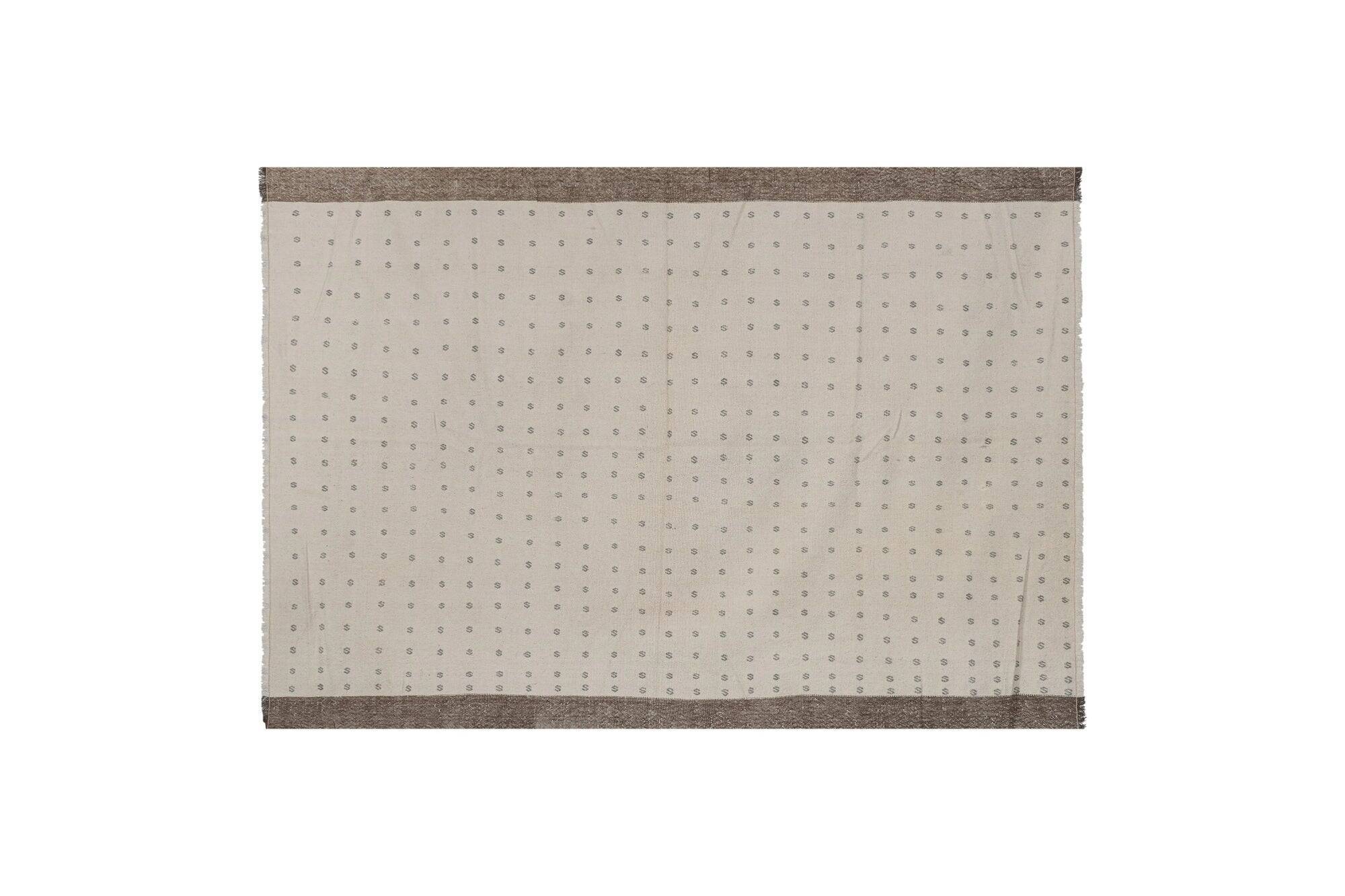 Vintage Turkish kilim, handwoven, 162x230 cm.