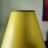 Lampe en céramique jaune vintage